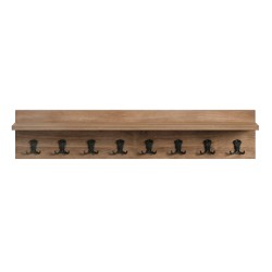 Κρεμάστρα τοίχου Vettini Megapap χρώμα καρυδί 100x12x20εκ. Κρεμάστρα τοίχου Vettini Megapap χρώμα καρυδί 100x12x20εκ.