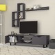 Σύνθεση τηλεόρασης Lonsa Megapap χρώμα ανθρακί 160x35x40εκ. Σύνθεση τηλεόρασης Lonsa Megapap χρώμα ανθρακί 160x35x40εκ.