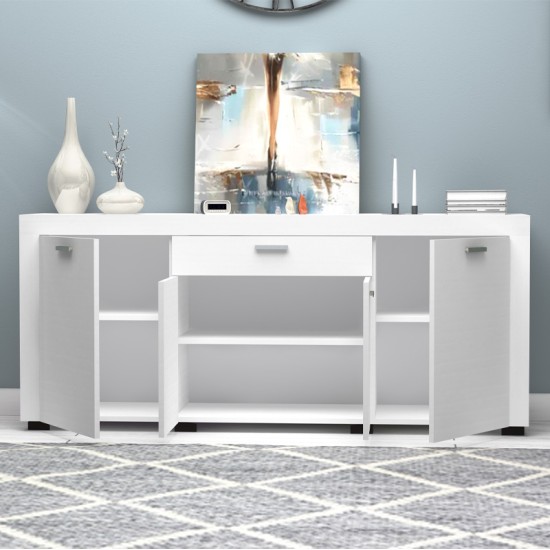 Μπουφές Joseph Megapap χρώμα λευκό 177x40x76εκ. Μπουφές Joseph Megapap χρώμα λευκό 177x40x76εκ.