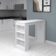Τραπέζι μπαρ Deep Megapap χρώμα λευκό 120x50x100εκ. Τραπέζι μπαρ Deep Megapap χρώμα λευκό 120x50x100εκ.