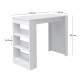 Τραπέζι μπαρ Deep Megapap χρώμα λευκό 120x50x100εκ. Τραπέζι μπαρ Deep Megapap χρώμα λευκό 120x50x100εκ.