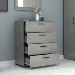 Συρταριέρα Velika Megapap χρώμα γκρι σκυροδέματος 73x44x96εκ. Συρταριέρα Velika Megapap χρώμα γκρι σκυροδέματος 73x44x96εκ.