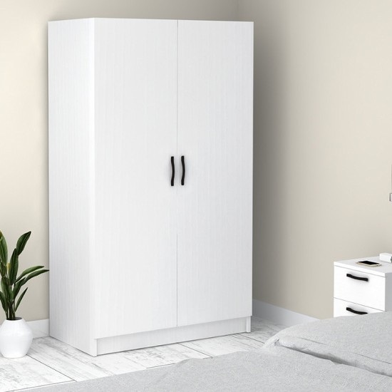 Ντουλάπα ρούχων Victoria Megapap δίφυλλη χρώμα λευκό 100x60x181εκ. Ντουλάπα ρούχων Victoria Megapap δίφυλλη χρώμα λευκό 100x60x181εκ.
