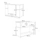Γραφείο υποδοχής - reception Gemini Megapap χρώμα λευκό 90x50x110εκ. Γραφείο υποδοχής - reception Gemini Megapap χρώμα λευκό 90x50x110εκ.