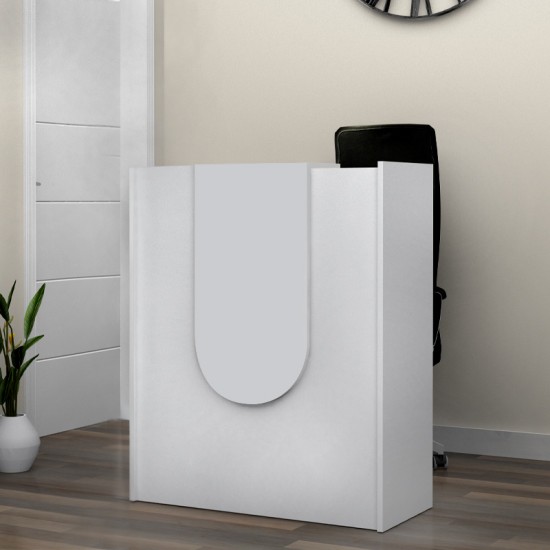 Γραφείο υποδοχής - reception Mezzo Megapap χρώμα λευκό 90x40x110εκ. Γραφείο υποδοχής - reception Mezzo Megapap χρώμα λευκό 90x40x110εκ.