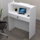 Γραφείο υποδοχής - reception Mezzo Megapap χρώμα λευκό 90x40x110εκ. Γραφείο υποδοχής - reception Mezzo Megapap χρώμα λευκό 90x40x110εκ.
