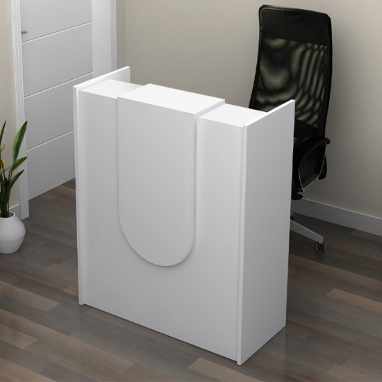 Γραφείο υποδοχής - reception Mezzo Megapap χρώμα λευκό 90x40x110εκ. Γραφείο υποδοχής - reception Mezzo Megapap χρώμα λευκό 90x40x110εκ.