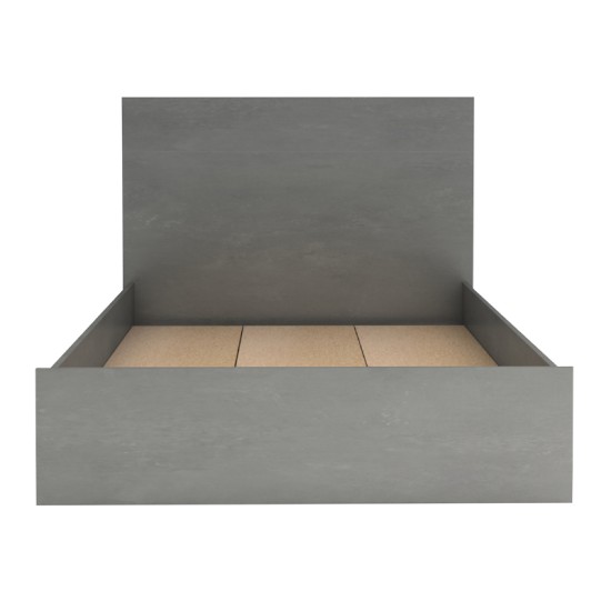 Κρεβάτι Troy Megapap χρώμα γκρι σκυροδέματος 120x200εκ. Κρεβάτι Troy Megapap χρώμα γκρι σκυροδέματος 120x200εκ.