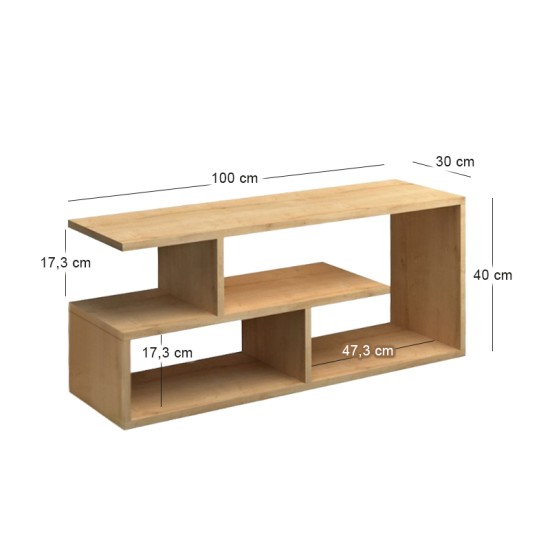 Έπιπλο τηλεόρασης Forever Megapap χρώμα φυσικό οξιάς 100x30x40cm. Έπιπλο τηλεόρασης Forever Megapap χρώμα φυσικό οξιάς 100x30x40cm.