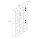 Βιβλιοθήκη Diamond Megapap χρώμα φυσικό οξιάς 100x16,6x178εκ. Βιβλιοθήκη Diamond Megapap χρώμα φυσικό οξιάς 100x16,6x178εκ.