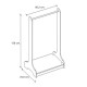 Έπιπλο εισόδου Glimer Megapap χρώμα λευκό 88,2x34,6x128εκ. Έπιπλο εισόδου Glimer Megapap χρώμα λευκό 88,2x34,6x128εκ.
