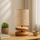 Φωτιστικό επιτραπέζιο Lucia Megapap E14 ξυλινο - pe rattan χρώμα φυσικό Ø15x35εκ. Φωτιστικό επιτραπέζιο Lucia Megapap E14 ξυλινο - pe rattan χρώμα φυσικό Ø15x35εκ.