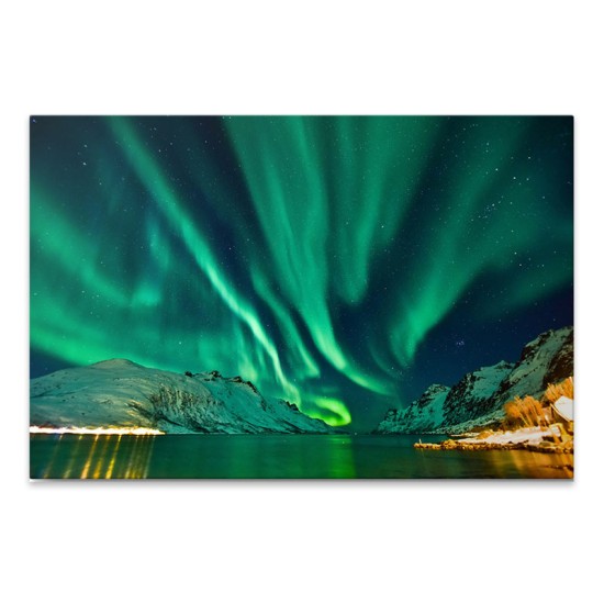 Πίνακας σε καμβά "Aurora Borealis" Megapap ψηφιακής εκτύπωσης 100x70x3εκ. Πίνακας σε καμβά "Aurora Borealis" Megapap ψηφιακής εκτύπωσης 100x70x3εκ.