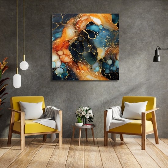 Πίνακας σε καμβά "Universal Texture Abstract" Megapap ψηφιακής εκτύπωσης 100x100x3εκ. Πίνακας σε καμβά "Universal Texture Abstract" Megapap ψηφιακής εκτύπωσης 100x100x3εκ.
