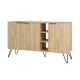 Μπουφές Clara Megapap χρώμα sapphire oak 142x35,6x83εκ. Μπουφές Clara Megapap χρώμα sapphire oak 142x35,6x83εκ.