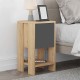 Κομοδίνο Ema Megapap χρώμα sapphire oak - ανθρακί 30x30x55εκ. Κομοδίνο Ema Megapap χρώμα sapphire oak - ανθρακί 30x30x55εκ.