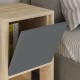 Κομοδίνο Ema Megapap χρώμα sapphire oak - ανθρακί 30x30x55εκ. Κομοδίνο Ema Megapap χρώμα sapphire oak - ανθρακί 30x30x55εκ.