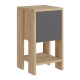 Κομοδίνο Ema Megapap χρώμα sapphire oak - ανθρακί 30x30x55εκ. Κομοδίνο Ema Megapap χρώμα sapphire oak - ανθρακί 30x30x55εκ.