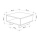 Τραπεζάκι σαλονιού Hola Megapap χρώμα sapphire oak - ανθρακί 60x60x32εκ. Τραπεζάκι σαλονιού Hola Megapap χρώμα sapphire oak - ανθρακί 60x60x32εκ.