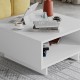 Τραπεζάκι σαλονιού Hola Megapap χρώμα λευκό 60x60x32εκ. Τραπεζάκι σαλονιού Hola Megapap χρώμα λευκό 60x60x32εκ.