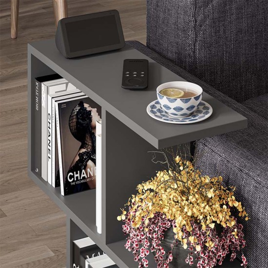 Τραπεζάκι βοηθητικό Homemania Megapap χρώμα ανθρακί 60x20x60εκ. Τραπεζάκι βοηθητικό Homemania Megapap χρώμα ανθρακί 60x20x60εκ.