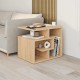 Τραπεζάκι βοηθητικό Labirent Megapap χρώμα sapphire oak 54x40x45εκ.