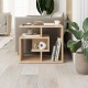 Τραπεζάκι βοηθητικό Labirent Megapap χρώμα sapphire oak 54x40x45εκ.