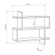 Ραφιέρα τοίχου Paralel Megapap χρώμα sapphire oak 70x22x65εκ. Ραφιέρα τοίχου Paralel Megapap χρώμα sapphire oak 70x22x65εκ.