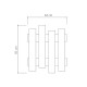 Κρεμάστρα τοίχου Wave Megapap χρώμα sandstone 64x4x81εκ. Κρεμάστρα τοίχου Wave Megapap χρώμα sandstone 64x4x81εκ.