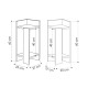 Κομοδίνο Elos Megapap σετ 2 τεμαχίων χρώμα sapphire oak 25x27x60εκ.