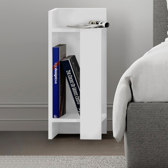 Κομοδίνο Elos Megapap σετ 2 τεμαχίων χρώμα λευκό 25x27x60εκ. Κομοδίνο Elos Megapap σετ 2 τεμαχίων χρώμα λευκό 25x27x60εκ.