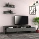 Έπιπλο τηλεόρασης Gara Megapap χρώμα ανθρακί 180x29,8x42εκ. Έπιπλο τηλεόρασης Gara Megapap χρώμα ανθρακί 180x29,8x42εκ.