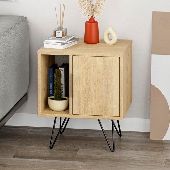 Κομοδίνο Glynn Megapap χρώμα sapphire oak 50,2x44,6x60εκ. Κομοδίνο Glynn Megapap χρώμα sapphire oak 50,2x44,6x60εκ.