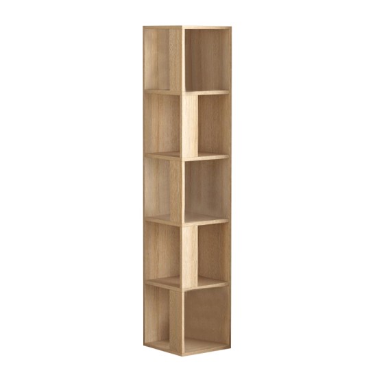 Βιβλιοθήκη γωνιακή Piano Megapap χρώμα sapphire oak 31,4x31,4x158,9εκ. Βιβλιοθήκη γωνιακή Piano Megapap χρώμα sapphire oak 31,4x31,4x158,9εκ.