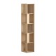 Βιβλιοθήκη γωνιακή Piano Megapap χρώμα sapphire oak 31,4x31,4x158,9εκ. Βιβλιοθήκη γωνιακή Piano Megapap χρώμα sapphire oak 31,4x31,4x158,9εκ.