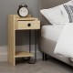 Κομοδίνο Sirius Megapap αριστερό χρώμα sapphire oak 32x30x61εκ. Κομοδίνο Sirius Megapap αριστερό χρώμα sapphire oak 32x30x61εκ.