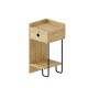 Κομοδίνο Sirius Megapap αριστερό χρώμα sapphire oak 32x30x61εκ. Κομοδίνο Sirius Megapap αριστερό χρώμα sapphire oak 32x30x61εκ.