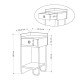 Κομοδίνο Sirius Megapap αριστερό χρώμα sapphire oak 32x30x61εκ. Κομοδίνο Sirius Megapap αριστερό χρώμα sapphire oak 32x30x61εκ.