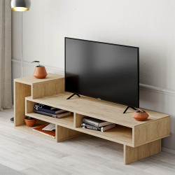Έπιπλο τηλεόρασης Tetra Megapap χρώμα sapphire oak 136,7x40x42εκ. Έπιπλο τηλεόρασης Tetra Megapap χρώμα sapphire oak 136,7x40x42εκ.
