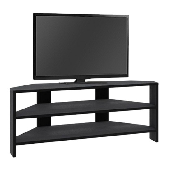 Έπιπλο τηλεόρασης γωνιακό Thales Megapap χρώμα black wood 110x36x45εκ. Έπιπλο τηλεόρασης γωνιακό Thales Megapap χρώμα black wood 110x36x45εκ.