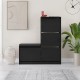Παπουτσοθήκη Dude Megapap χρώμα μαύρο 104,8x26x118,5εκ. Παπουτσοθήκη Dude Megapap χρώμα μαύρο 104,8x26x118,5εκ.