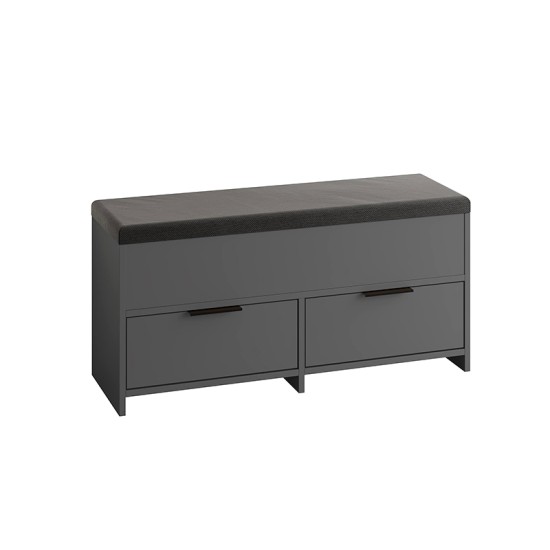 Παπουτσοθήκη Cove Megapap χρώμα ανθρακί 106x34x51,5εκ.
