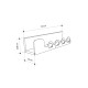Κρεμάστρα τοίχου Liora Megapap χρώμα sapphire oak 63x14x14εκ. Κρεμάστρα τοίχου Liora Megapap χρώμα sapphire oak 63x14x14εκ.