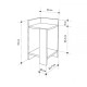 Κομοδίνο Elos Megapap αριστερό χρώμα λευκό - saphhire oak 30x31,7x55εκ. Κομοδίνο Elos Megapap αριστερό χρώμα λευκό - saphhire oak 30x31,7x55εκ.