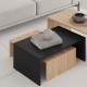 Τραπεζάκι σαλονιού σετ 3 τμχ. Kanta Megapap χρώμα sapphire oak - silky black 80x50x40,5εκ. Τραπεζάκι σαλονιού σετ 3 τμχ. Kanta Megapap χρώμα sapphire oak - silky black 80x50x40,5εκ.