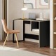 Γραφείο εργασίας Cubo Megapap χρώμα black wood 110x50x75εκ. Γραφείο εργασίας Cubo Megapap χρώμα black wood 110x50x75εκ.