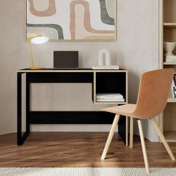 Γραφείο εργασίας Cubo Megapap χρώμα black wood 110x50x75εκ. Γραφείο εργασίας Cubo Megapap χρώμα black wood 110x50x75εκ.