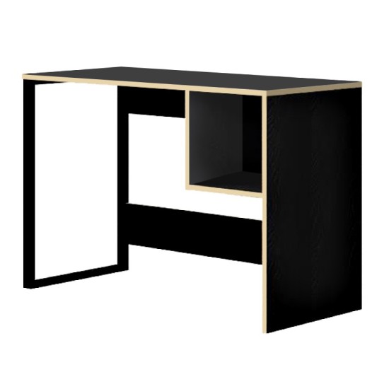 Γραφείο εργασίας Cubo Megapap χρώμα black wood 110x50x75εκ. Γραφείο εργασίας Cubo Megapap χρώμα black wood 110x50x75εκ.