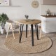 Τραπέζι Xana Megapap χρώμα sepet oak Ø90x77,5εκ. Τραπέζι Xana Megapap χρώμα sepet oak Ø90x77,5εκ.