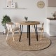 Τραπέζι Xana Megapap χρώμα sepet oak Ø90x77,5εκ. Τραπέζι Xana Megapap χρώμα sepet oak Ø90x77,5εκ.